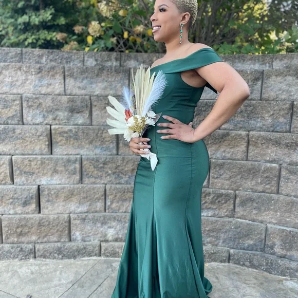 slim fit dress slacks Emerald Green Latin-Rhythm Dress On Sale